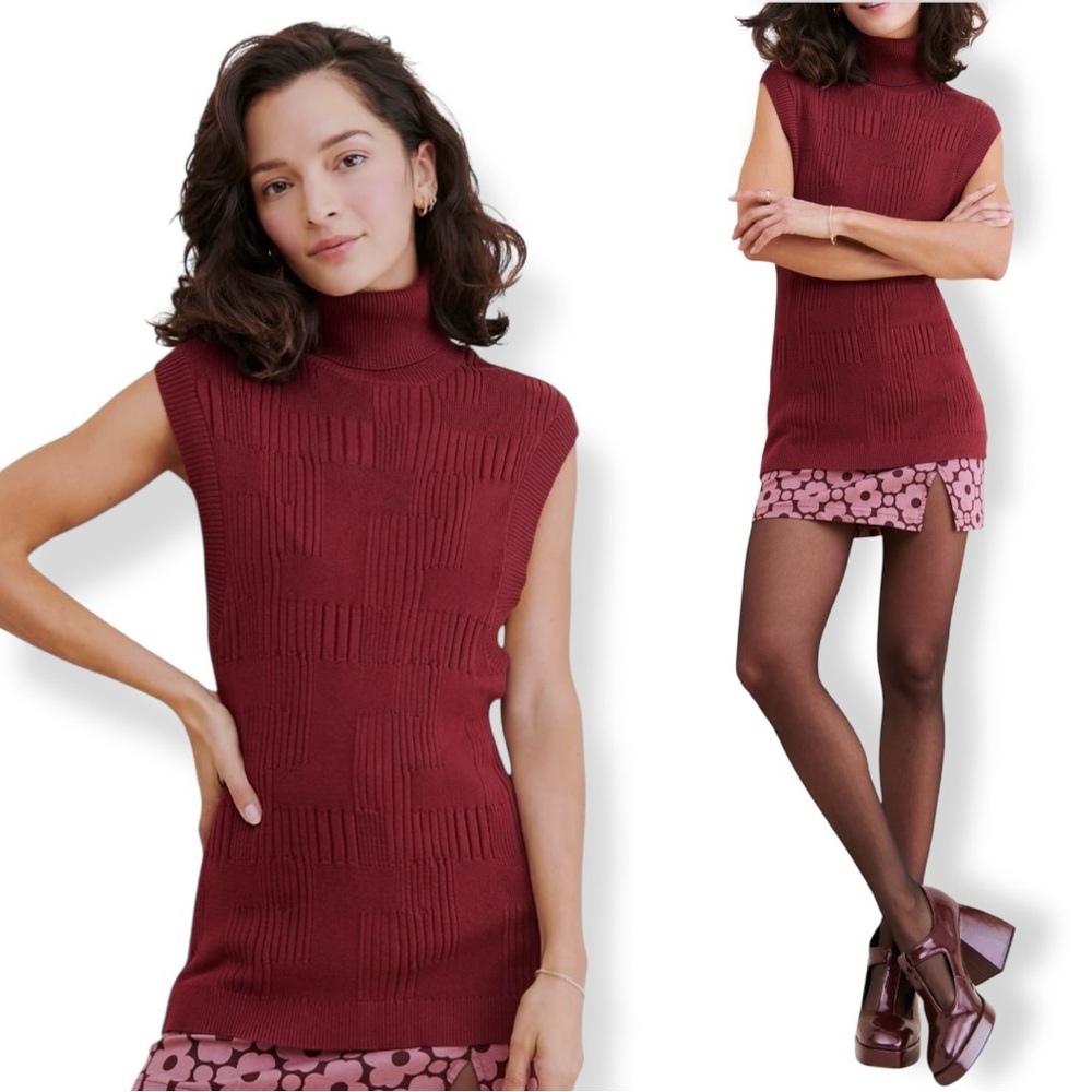 Hosbjerg + Free People Dorthea Sweater Vest Sz L